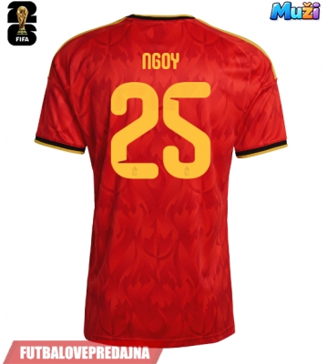 Lacne Muži Futbalové dres Belgicko Nathan Ngoy #25 MS 2026 Krátky Rukáv - Domáci